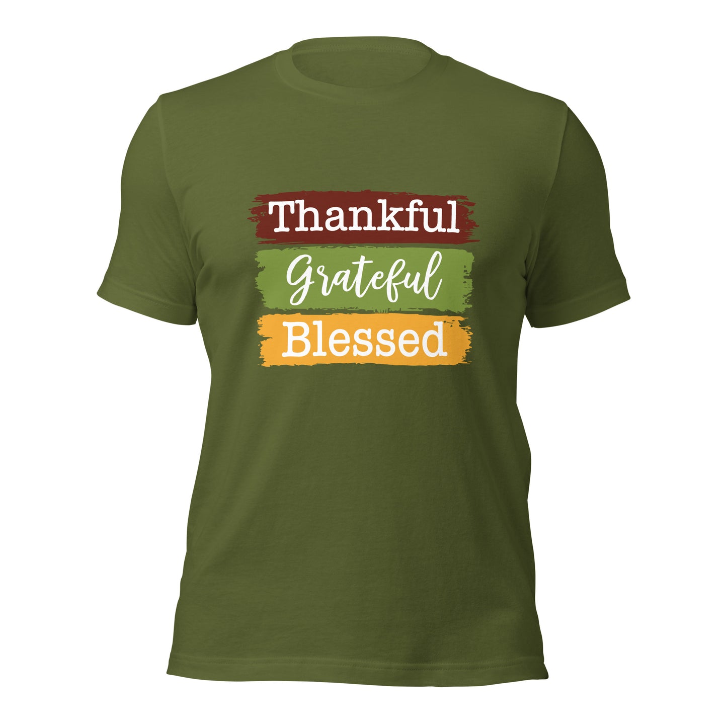 THANKFUL GRATEFUL BLESSED Premium Christian T-Shirt